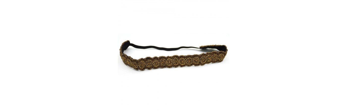 Golden Beads HeadBand